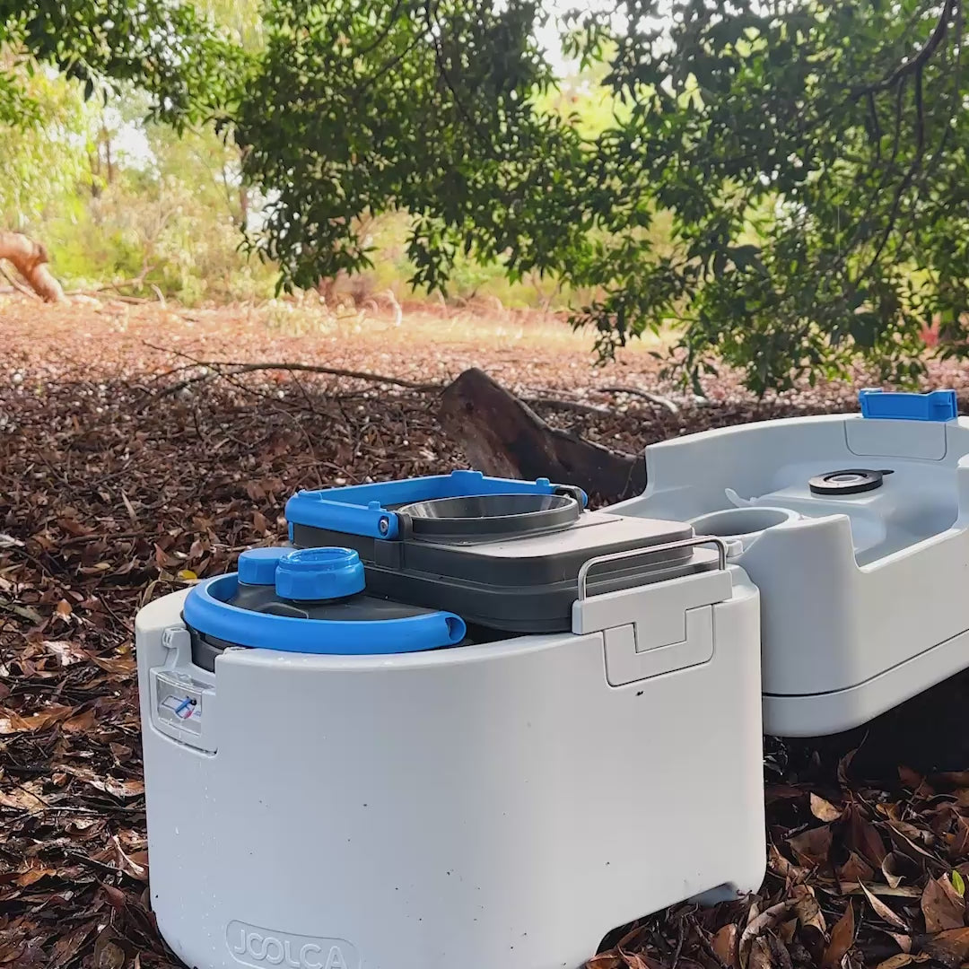 GottaGo portable toilet - bagged (Eco) emptying method