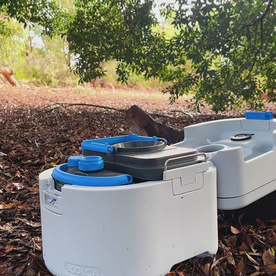 GottaGo portable toilet - bagged (Eco) emptying method