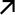 Simple upward-right arrow with a clean, minimalist design in dark gray, commonly used to indicate direction or progression on outdoor and off-grid adventure websites.